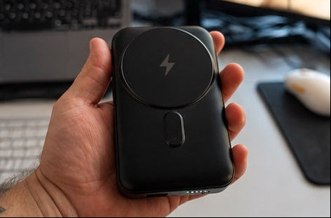 Nectra™ MagFold Pro · Magnetic Power Bank with 3 Built-In Cables